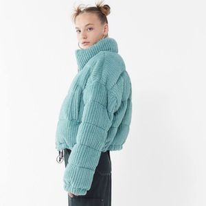 Coats | Fluffy Corduroy Puffer Coat 